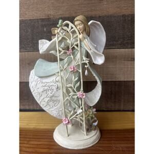 Angel Foundations Enesco Miracles Whisper Softly, So Listen Closely 10” Tall